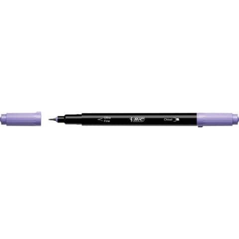 Evidenziatore con Fineliner BIC Intensity Dual Tip - assortiti - conf. 6 pz - 503828